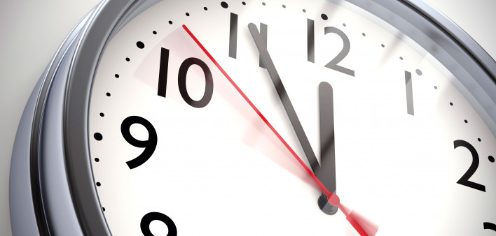 clock nearing 12 o'clock