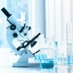 Laboratory instrument microscope and lab glassware