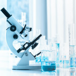 Laboratory instrument microscope and lab glassware