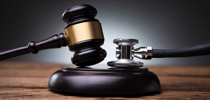 gavel and stethoscope