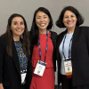 From left: Cancer researchers Dr. Fiona Malcomson, Dr. Jenni Sheng and Dr. Vered Stearns at ASCO 2026.