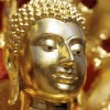 a gold buddha statue