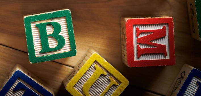 Cancer spelled out with blocks