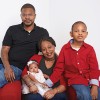 Lolisa Gibson-Hunte; her husband, Daryl Hunte; and their two children, Daryl Jr.  and Memory Amya