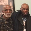 From left: Robert Waldron, Howard White and Frank Ambriz of Griot Circle at AIDS Healthcare Foundation in Brooklyn to launch “Still Standing”