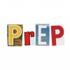 PrEP spelled out in colorful letters