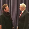 Bono and Vice President Mike Pence in Munich