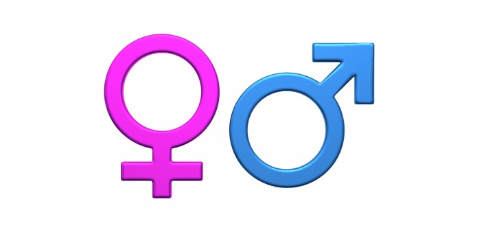 male and female gender symbols
