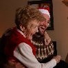 Devon celebrates the good news with his grandmother.