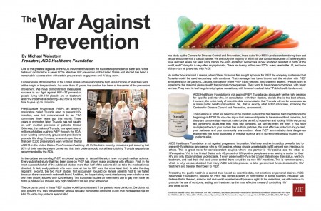AHF 'War Against Prevention' ad