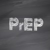 PrEP written on a chalkboard