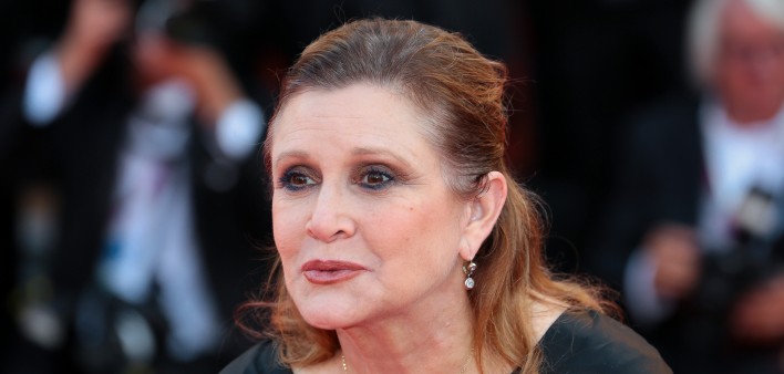 Carrie Fisher attend the Opening Ceremony And ‘Gravity’ Premiere during the 70th Venice International Film Festival on August 28, 2012 in Venice, Italy