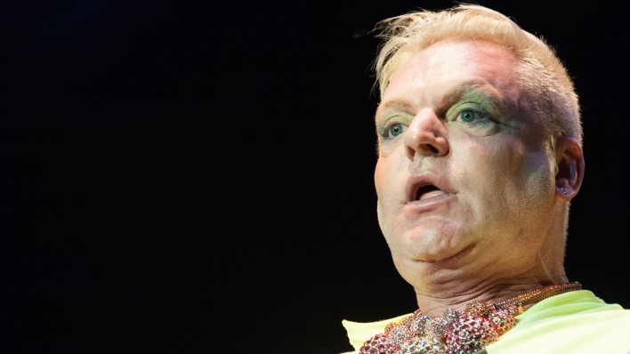 Erasure’s Andy Bell performs in support of the Regeneration Tour at Thunder Valley Casino Resort in Lincoln, California on August 24, 2012