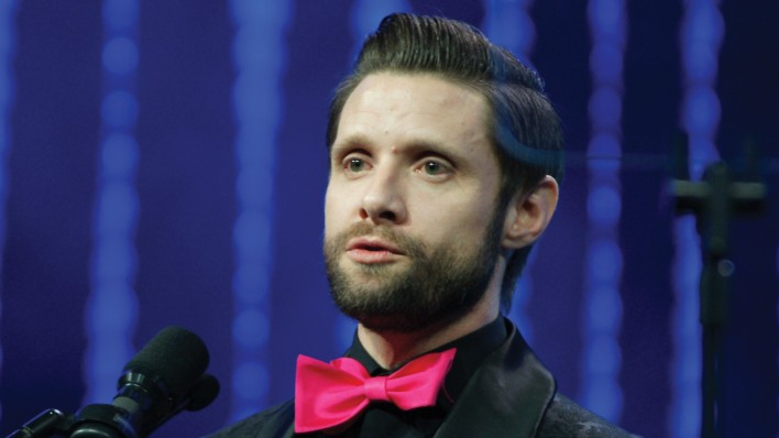 Daniel Pintauro speaking at a podium
