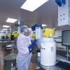 A patient’s T cells arrive at the Novartis manufacturing facility in Morris Plains, where they will be re-engineered to recognize and fight cancer and healthy cells expressing a specific antigen in the patient’s body.