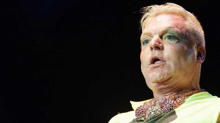 Erasure’s Andy Bell performs in support of the Regeneration Tour at Thunder Valley Casino Resort in Lincoln, California on August 24, 2012