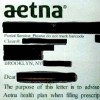 A sample Aetna envelope
