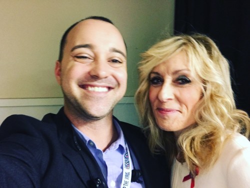 Christian Kiley and Judith Light at the United States Conference on AIDS (USCA)