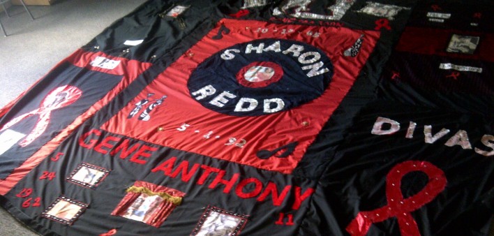 AIDS Memorial Quilt in memory of Sharon Redd 