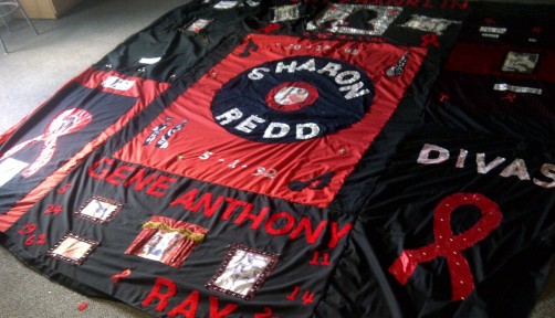 AIDS Memorial Quilt in memory of Sharon Redd 