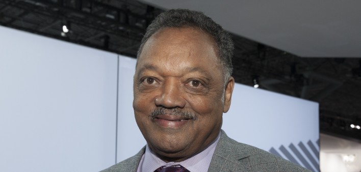 Civil rights activist Jesse Jackson attends New York International Auto Show