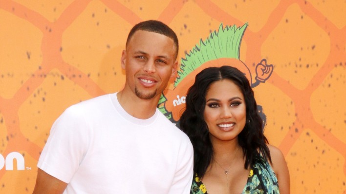 Stephen Curry and Ayesha Curry at the Nickelodeon Kids’ Choice Sports Awards 2016 held at the UCLA’s Pauley Pavilion in Westwood, USA on July 14, 2016.
