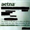 A sample Aetna envelope