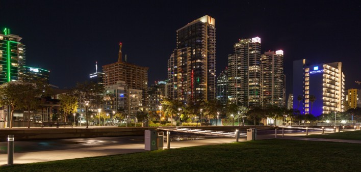 San Diego at night