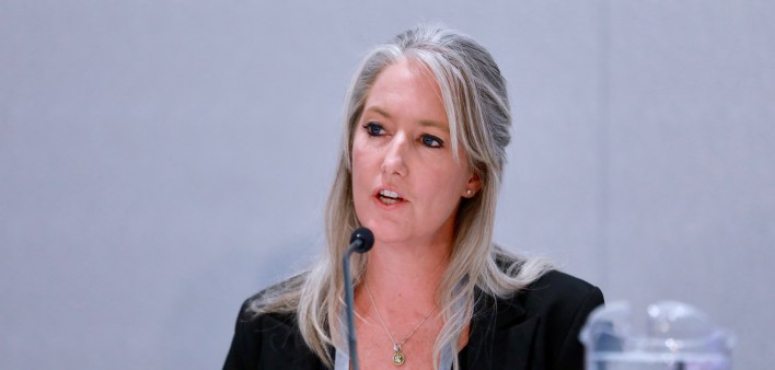 The National Cancer Institute’s Mary Kearney, PhD, speaks at CROI 2018 in Boston.