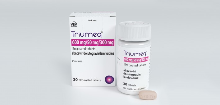 triumeq bottle packaging bottle and pill