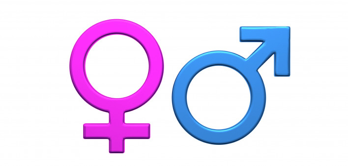 male and female gender symbols