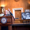 Congresswoman Ileana Ros-Lehtinen speaking at the Elizabeth Glaser Pediatric AIDS Foundation's 30th anniversary event on Capitol Hill.