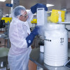 A patient’s T cells arrive at the Novartis manufacturing facility in Morris Plains, where they will be re-engineered to recognize and fight cancer and healthy cells expressing a specific antigen in the patient’s body.