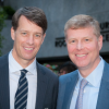 Derrick Queen (left) and Jeff Rowbottom at the Leveraged Finance Fights Melanoma Benefit