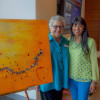 Rosette Becker and Lakshmi Nayak, MD, with Becker's "One Day at a Time" (2014)