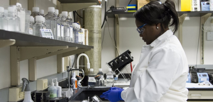 researcher in laboratory
