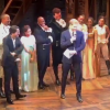 The Duke of Sussex (Prince Harry) and the cast of Hamilton in London’s West End