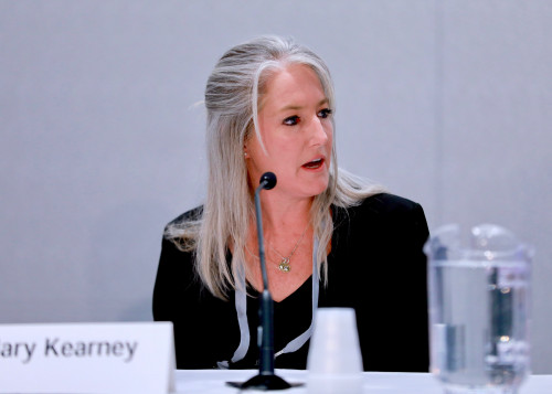 The National Cancer Institute’s Mary Kearney, PhD, speaks at CROI 2018 in Boston.