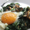 Eggs, spinach and mushrooms breakfast skillet, a low-carb, ketogenic-diet-friendly recipe