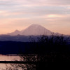 Seattle’s signature view (on a rare clear day): Mount Rainier, pictured here above Lake Washington