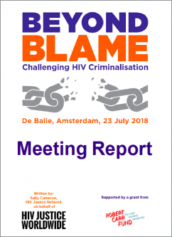 beyond blame cover hiv criminalization