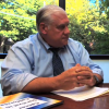 Kenneth Kizer, MD, MPH (left), director of the Institute for Population Health Improvement, speaks with Anna Gorman about disparities in cancer survival rates.
