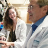 Bruce Conklin (right), MD, is testing CRISPR-based surgeries on donated cells from Delaney Van Riper (left). These surgeries aim to cure patients like her who have rare genetic disorders.