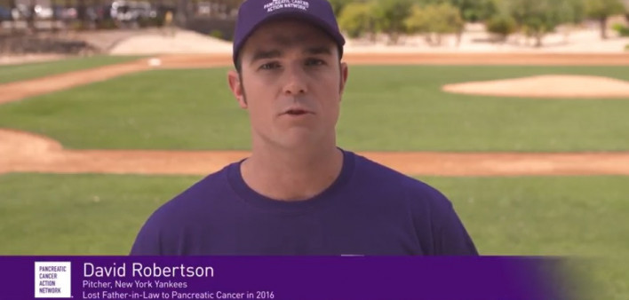 Yankees Pitcher David Robertson Steps Up for Pancreatic Cancer Awareness Month