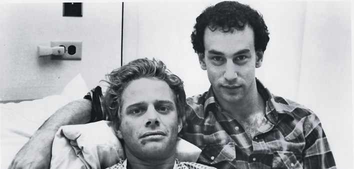 Geoff Edholm (left) and David Schacter in Buddies
