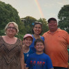 My mother-in-law with us at Busch Gardens