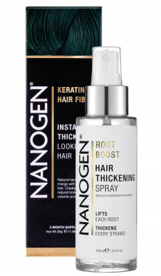 Nanogen Keratin Hair Fibres and Root Boost Hair Thickening Spray