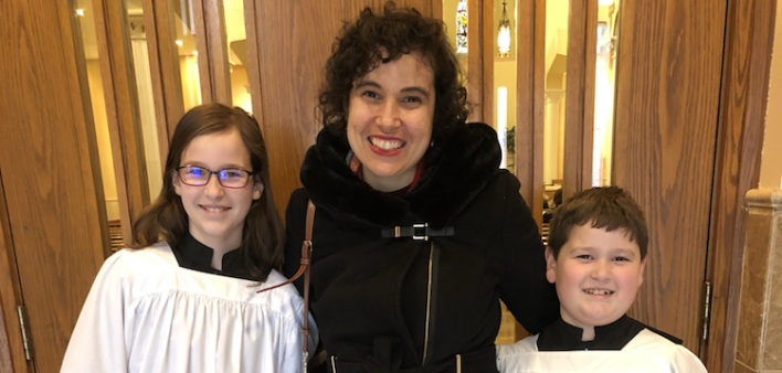 breast cancer, faith, children, family, mass, service