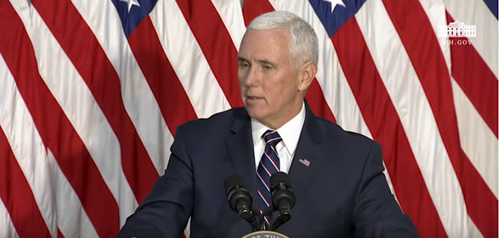 Mike Pence at a White House World AIDS Day event
