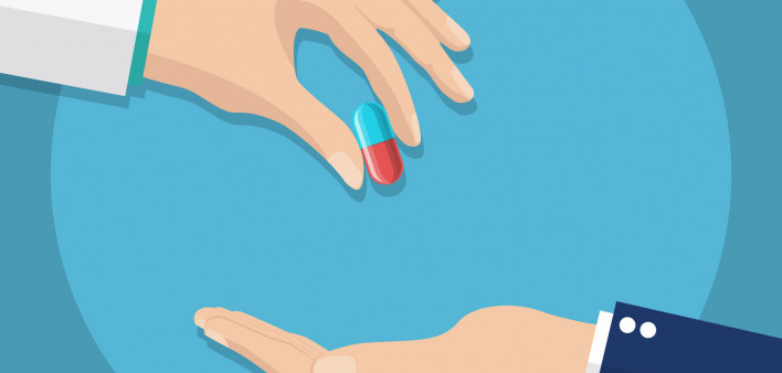 taking the pill one hand to another